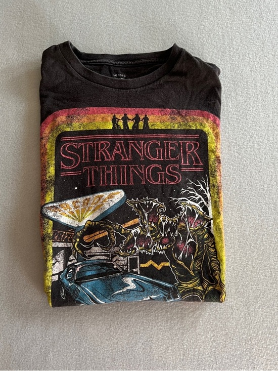 Netflix Other - Netflix Stranger Things Black Tee with Multicolor Graphic